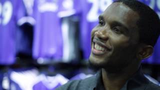 THE SUN INTERVIEW - SAMUEL ETO'O FILS - CHELSEA MEGASTORE -LONDON - 30/10/2013