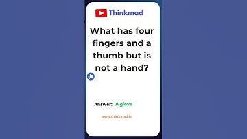 What has four fingers and a thumb but is not a hand?  #funny  #viral #trending #riddles #puzzles