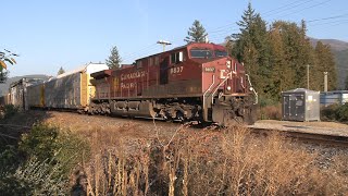 SkeenaPacific #2497 CPKC Racks n Stacks West, Mile 43.6 Shuswap Sub, Sicamous, BC, Canada 2025-09-24