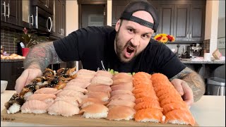 The 100 Pieces Of Sushi Challenge | Weighing Over 7LBS