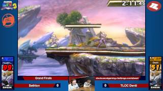 Super Bit Wars 3 Smash 3DS - Sethlon (Sheik) vs TLOC Denti (Sheik) - Grand Finals
