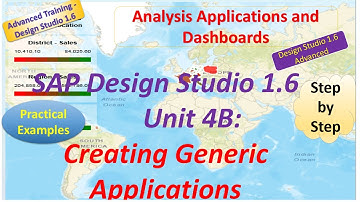 SAP Advanced Design Studio 1.6 : Unit4B: Creating Generic Applications: Practical Examples