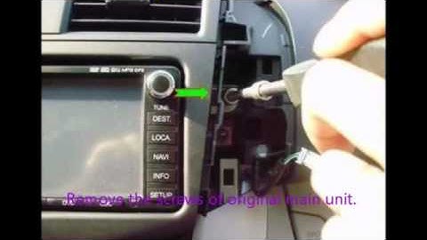 Toyota RAV4 Navigation video installation tutorial