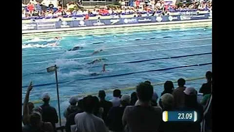 Hayden beats Phelps in 100m freestyle from Univers...