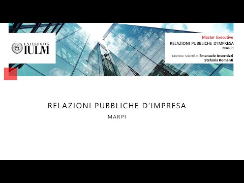 Master Executive in Relazioni Pubbliche d&rsquo;Impresa (MARPI)