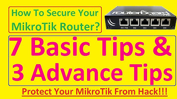 How to secure mikrotik router