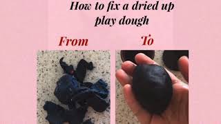 How to fix a dried up play dough #lifehacks #playdough #children #kids #play #tricks