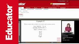 Algebra 2: Basic Matrix Concepts