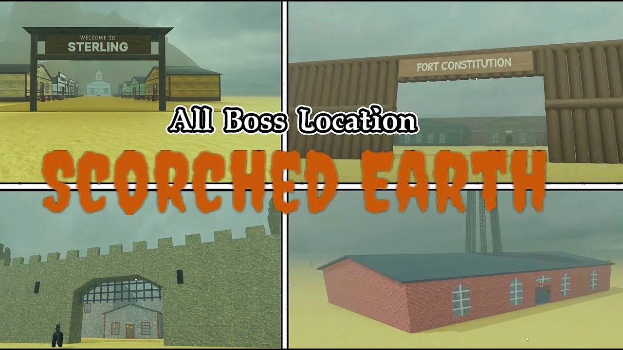 Roblox: Dead Rails - All Boss Buildings on SCORCHED EARTH Difficulty ...