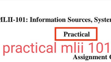 practical mlii 101