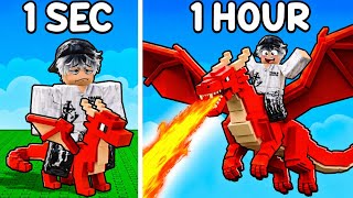 Roblox But EVERY Second My DRAGON Evolves..