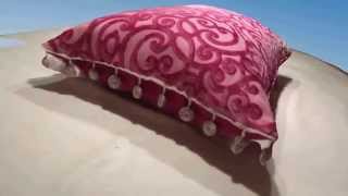 3D-Animation von Designers Guild Kissen Rochester Peony