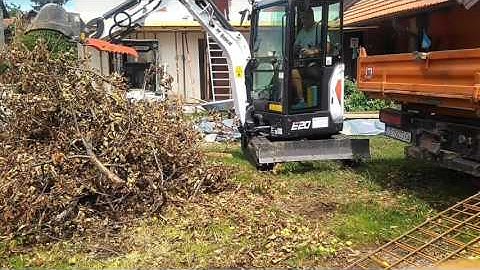 Bobcat E20 Hydraulic Clamp and Long Arm
