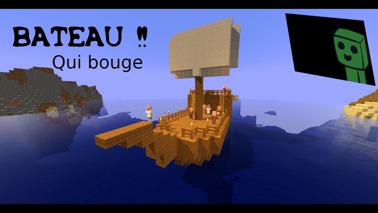 Minecraft : Bateau qui bouge - YouTube