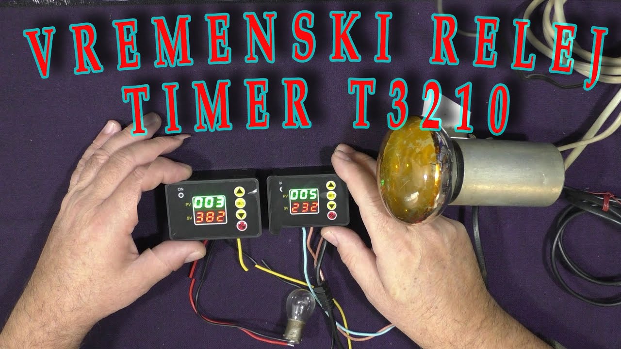 Tajmer T2310 povezivanje i podešavanje | Univerzalni timer | Višenamjenski tajmer za inkubator