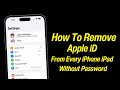 Remove apple id fromevery iphone without password without computer 2024