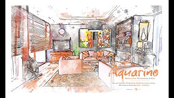 Aquarino | Watercolor Photoshop Action | Video Guide | Photo Effect