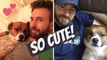 Chris Evans and his Best Friend Dodger!
