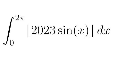 MIT - Integration Bee 2023 - Qualifying Round - Question 8