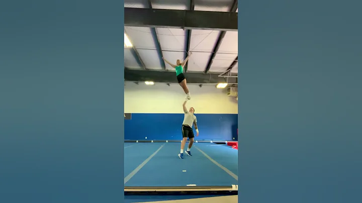 Smoothest cheerleading fail you will ever see #cheer #fail #partnerstunts