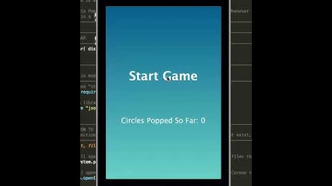 Circle Pop Demo for Corona SDK