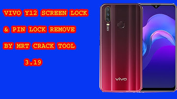 Vivo Y12 screen lock remove/vivo1901 pattern remove/vivo y12 format mrt crack tool/ by Jeman creaton