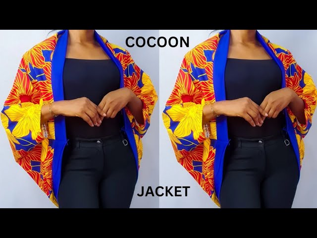 DIY: COCOON JACKET | How to Cut and Sew a Cocoon Jacket also