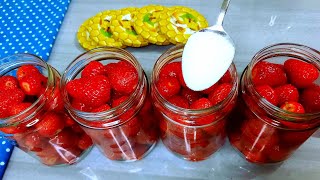 We eat strawberries all year round! Keep strawberries fresh for 12 months! The secret of storing