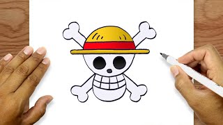 how draw logo one piece png simple drawing tutorial