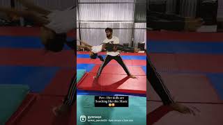 Girl Gymnastics Training