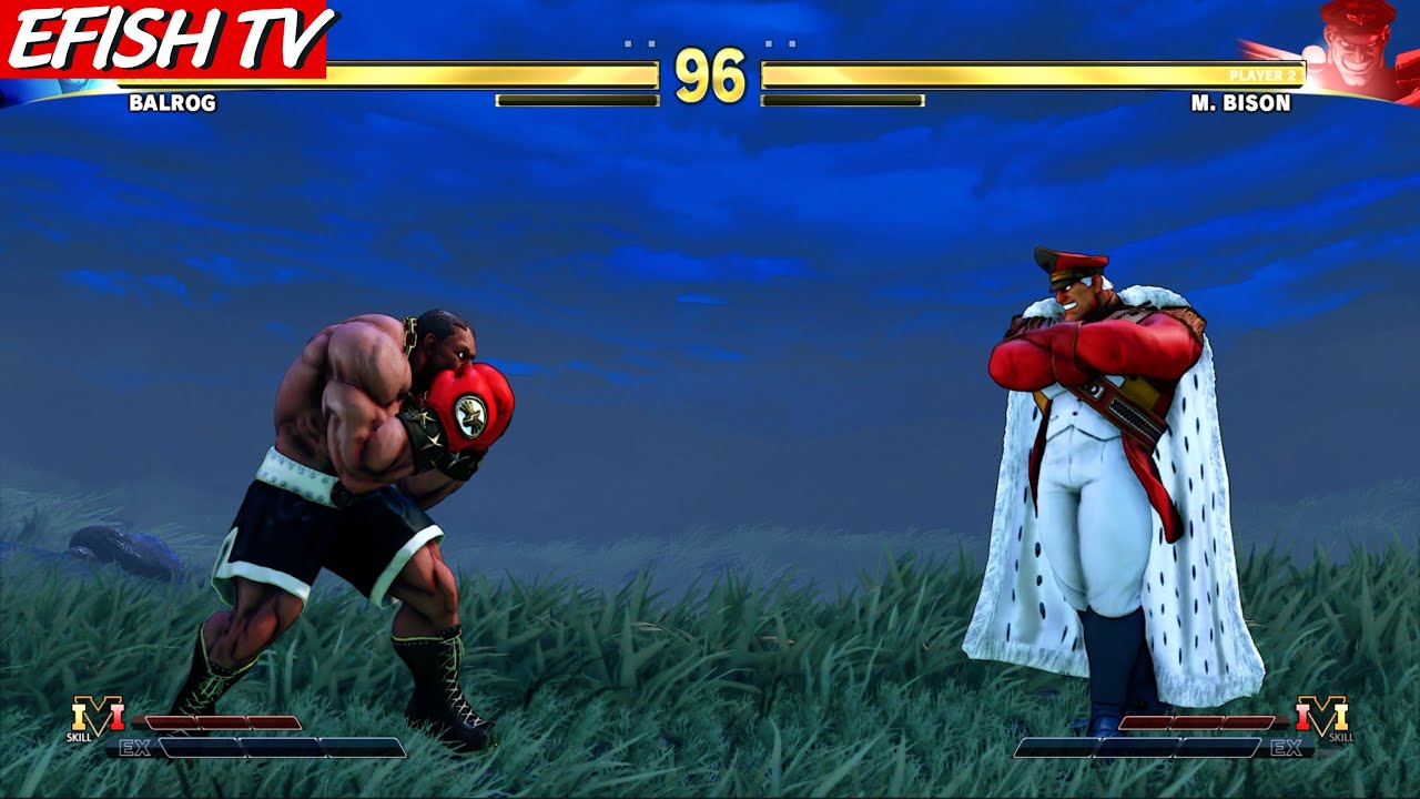 Shirtless Balrog vs M. Bison (Hardest AI) - STREET FIGHTER V - YouTube