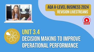 Unit 3.4 Operations | Live Revision for AQA A-Level Business Exams 2024