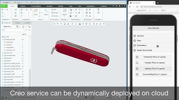 Remote control from smart phone, Creo (ProE) OTK Toolkit Design Automation, ETO,Web Service, Cloud