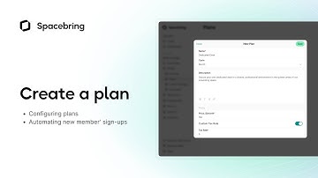 Create a plan | Spacebring platform for shared & coworking spaces