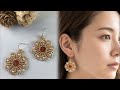 ゴールドのモチーフピアス//Gold motif earrings