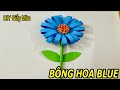 HƯỚNG DẪN LÀM BÔNG HOA BLUE BẰNG GIẤY IN  - INSTRUCTIONS FOR MAKING PAPER A FLOWER - DIY GIẤY MÀU