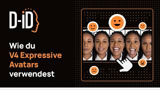 So erstellst du Videos mit den D-ID V4 Expressive Avatars