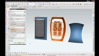 Tipy NX CAD - Global Shaping - ukážka tvarovania objemovej geometrie podľa plôch