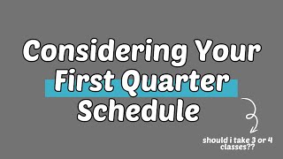 First Quarter Schedule Considerations Wealth