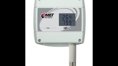 WebSensor with PoE - remote temperature, humidity, CO2 concentration with Ethernet interface
