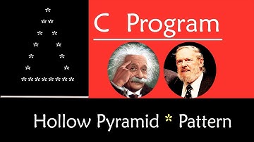 C Program to Print Hollow Pyramid Triangle Star Pattern | Equilateral Triangle Optimized (July 2019)