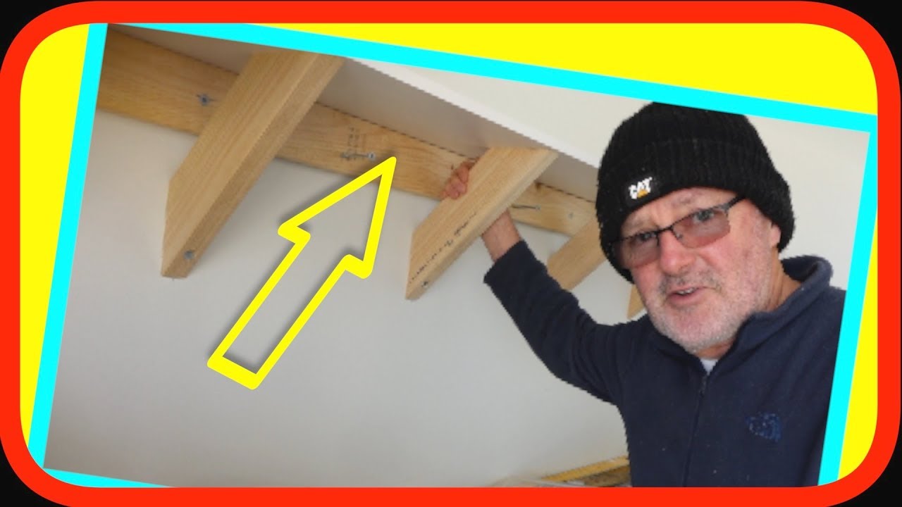 Heavy Duty Suspended Wall Mounted Garage SHELF | How to DIY - YouTube