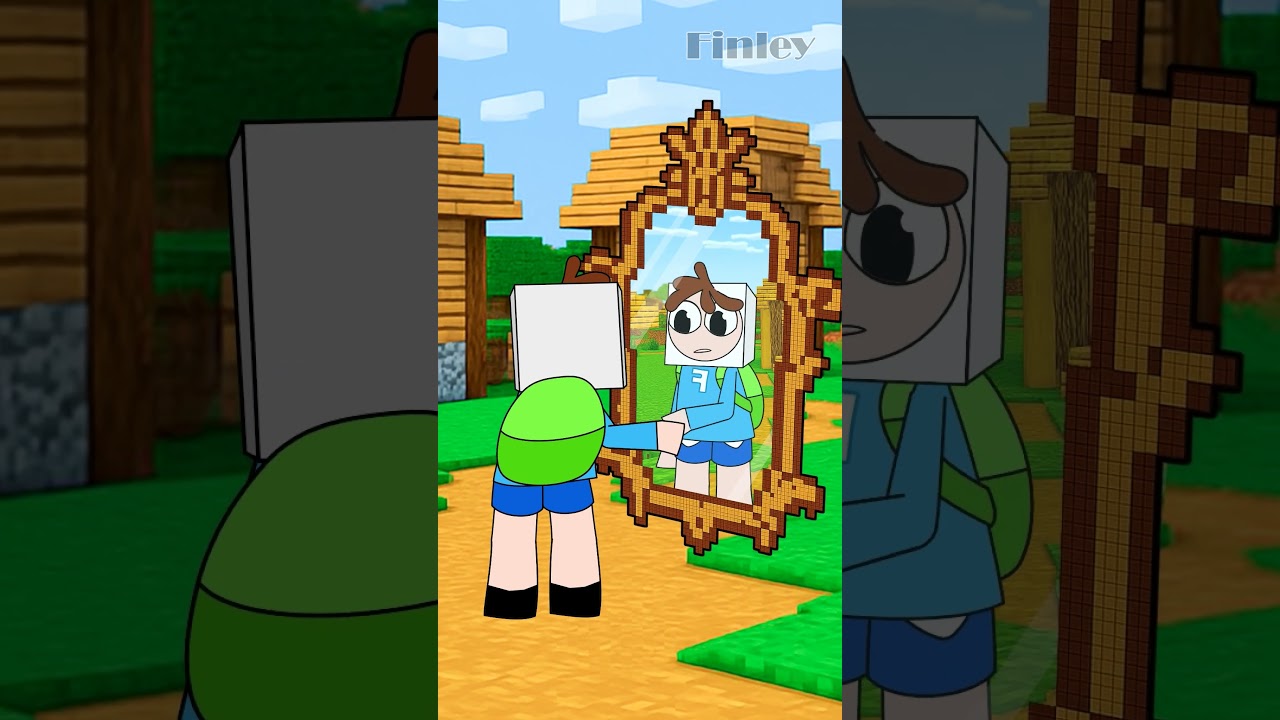 Oh No… Who’s in the Mirror?! 😱 That’s Not Finley! | Minecraft Parody