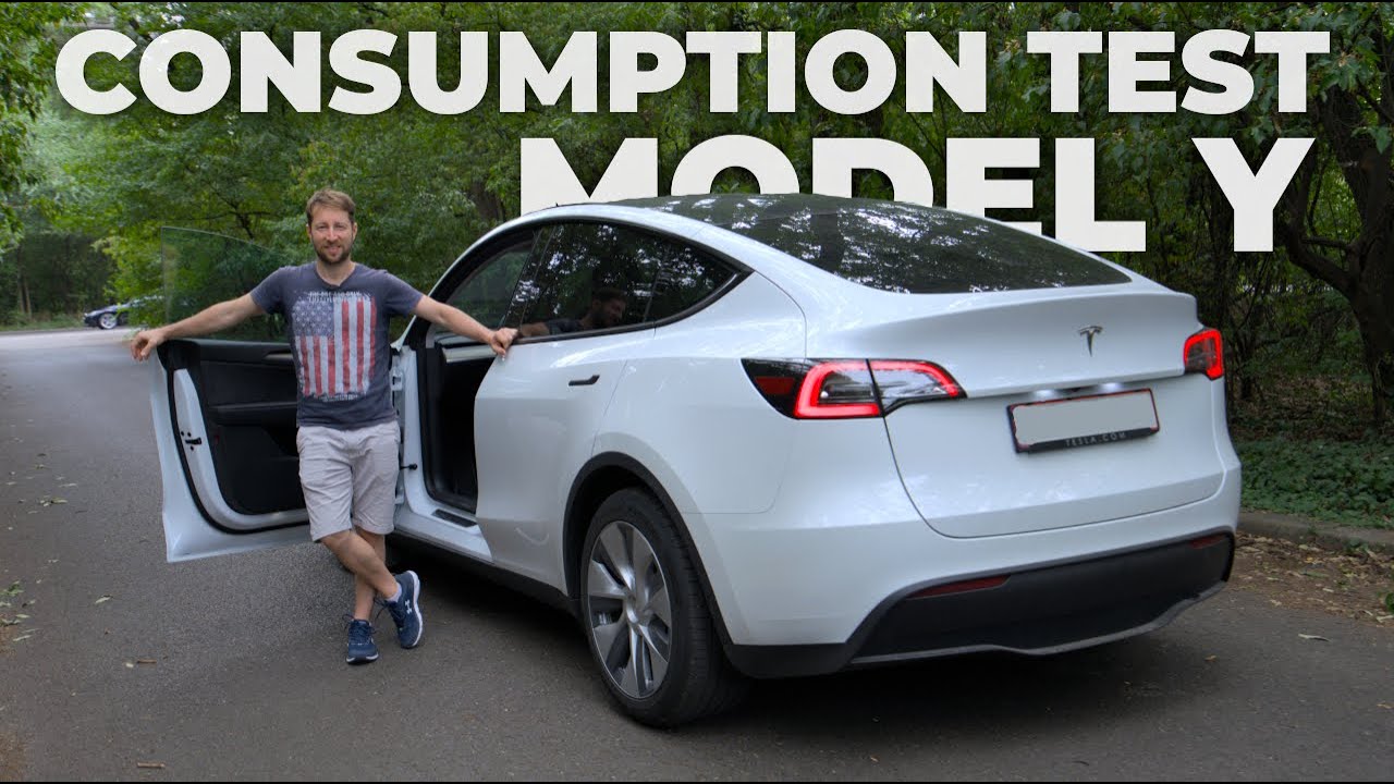 Tesla Model Y RWD SR Consumption Test 2023 YouTube