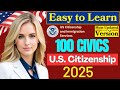 2025 random 100 civics questions and answers - U.S. citizenship test 2025 I N400 Interview #n400