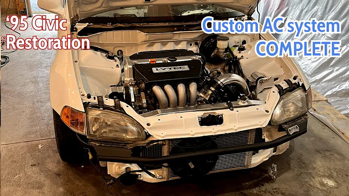 Custom Tucked AC System Complete! - Civic Restoration 22