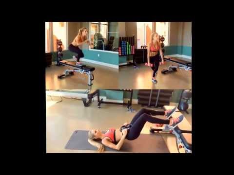 Amanda Lee's 15 Min Combo Exercise Split Routine (jen selter before and after body)