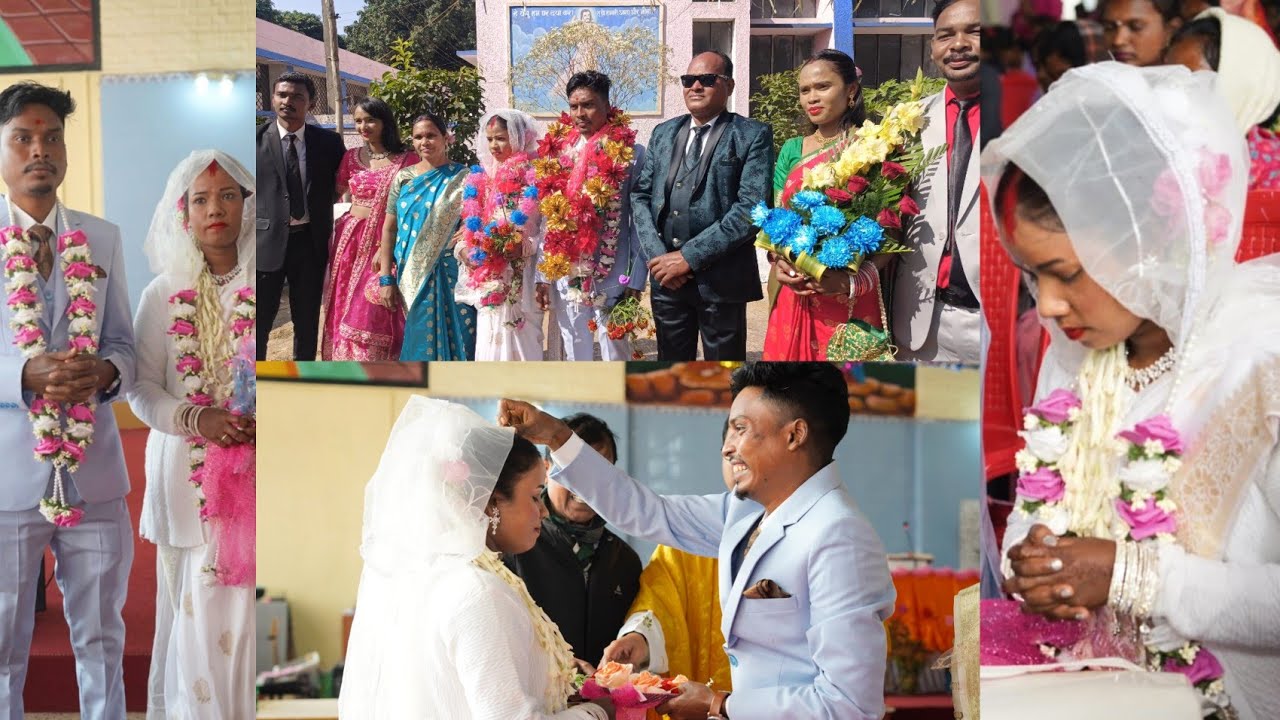 भैया भाभी की हो गई शादी 🥳👰🤵 St Aloysius Church Mandar @Glam683 @SonaliXalxo