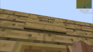 Minecraft - Getting into house with lockette - 720p HD