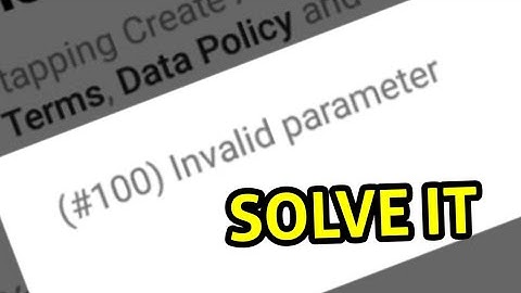 Fix #100 Invalid Parameter Messenger Problem Solved